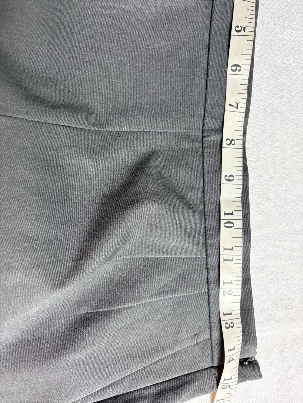 J. Crew Gray Straight-Leg Cropped Dress Pants Side Zipper Size 6